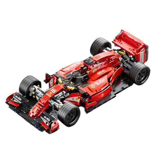 Remote Control F1 Racing Car Building Blocks Kit - 1163 Pcs Red Sports Car