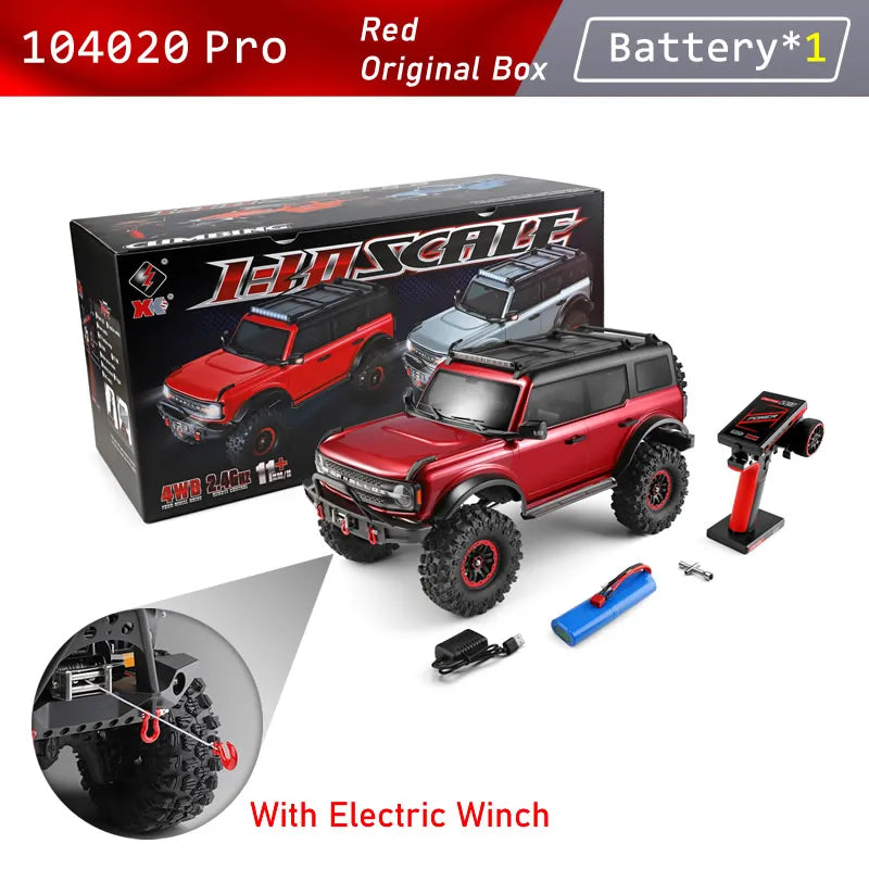 WLtoys 104026 Pro RC Car: 1/10 Scale, 4WD Electric Off-Road Racing Truck