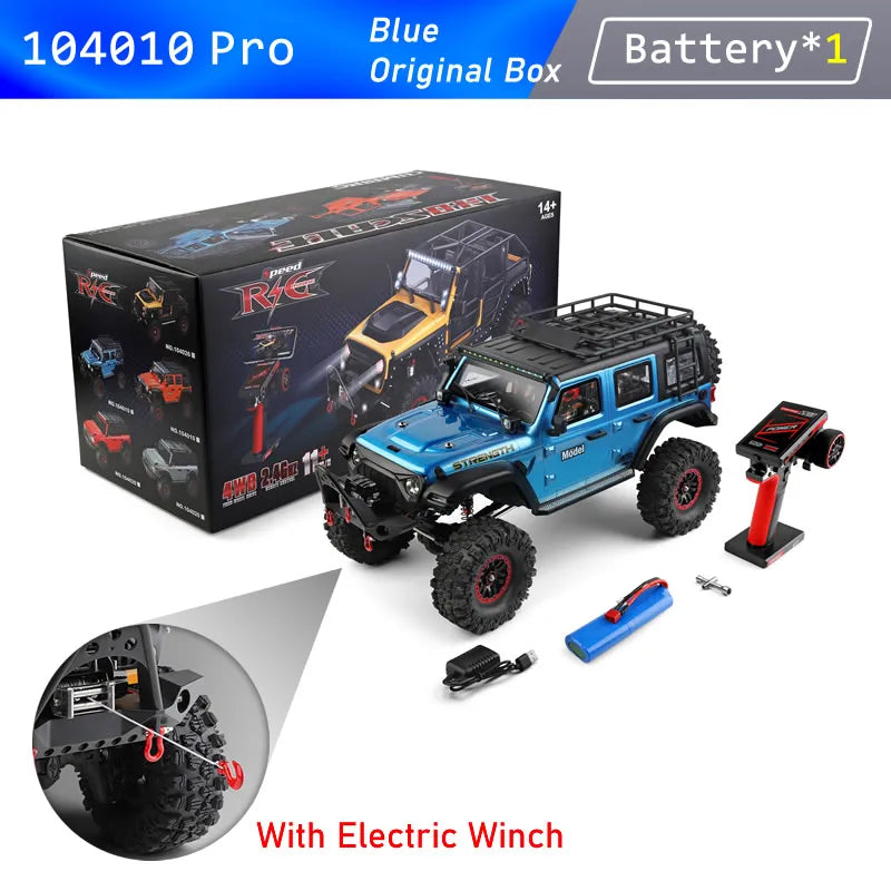 WLtoys 104026 Pro RC Car: 1/10 Scale, 4WD Electric Off-Road Racing Truck