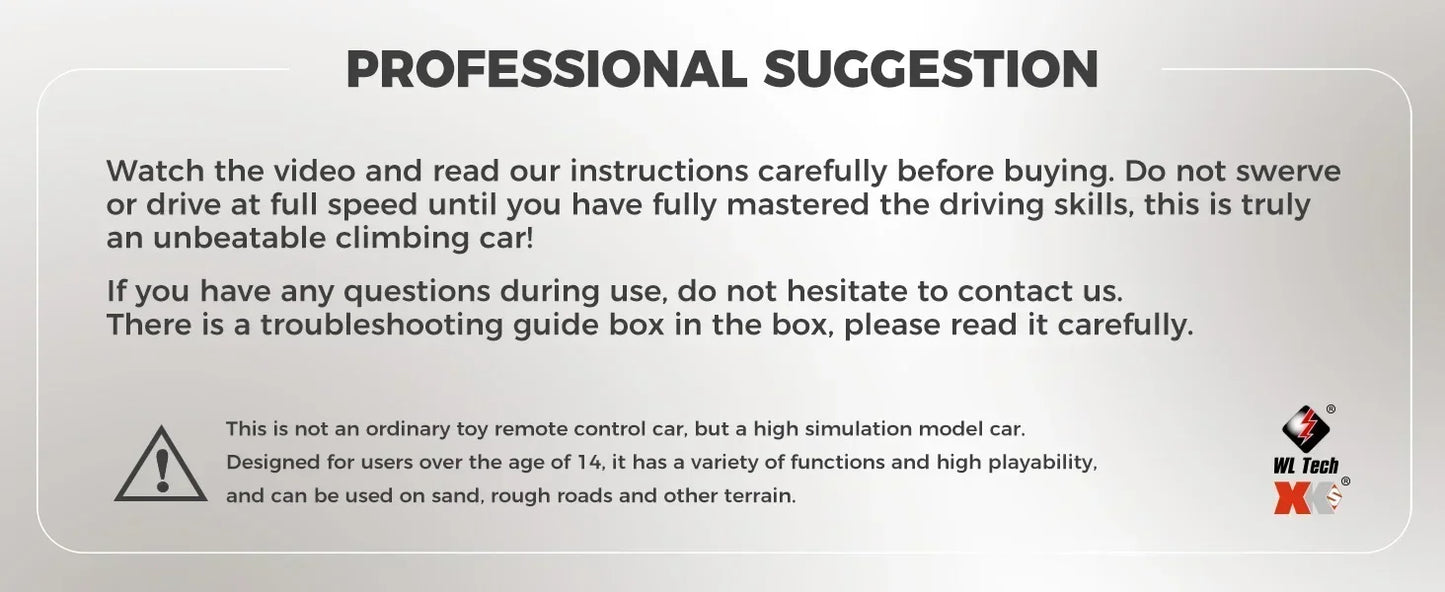 WLtoys 104026 Pro RC Car: 1/10 Scale, 4WD Electric Off-Road Racing Truck