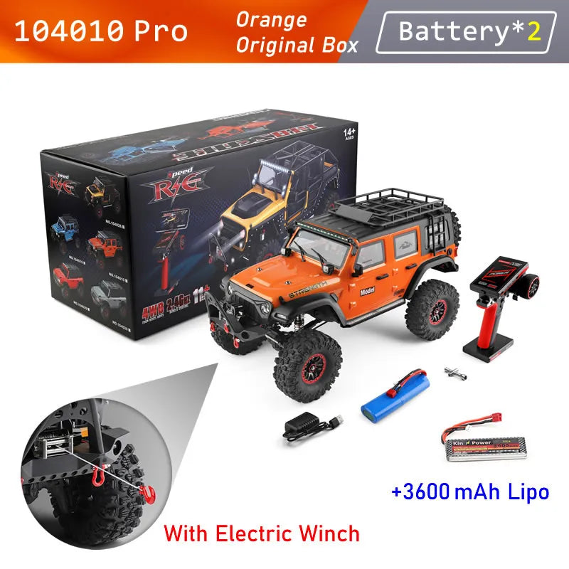 WLtoys 104026 Pro RC Car: 1/10 Scale, 4WD Electric Off-Road Racing Truck