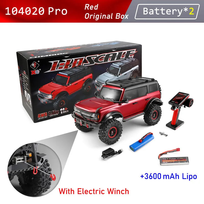 WLtoys 104026 Pro RC Car: 1/10 Scale, 4WD Electric Off-Road Racing Truck