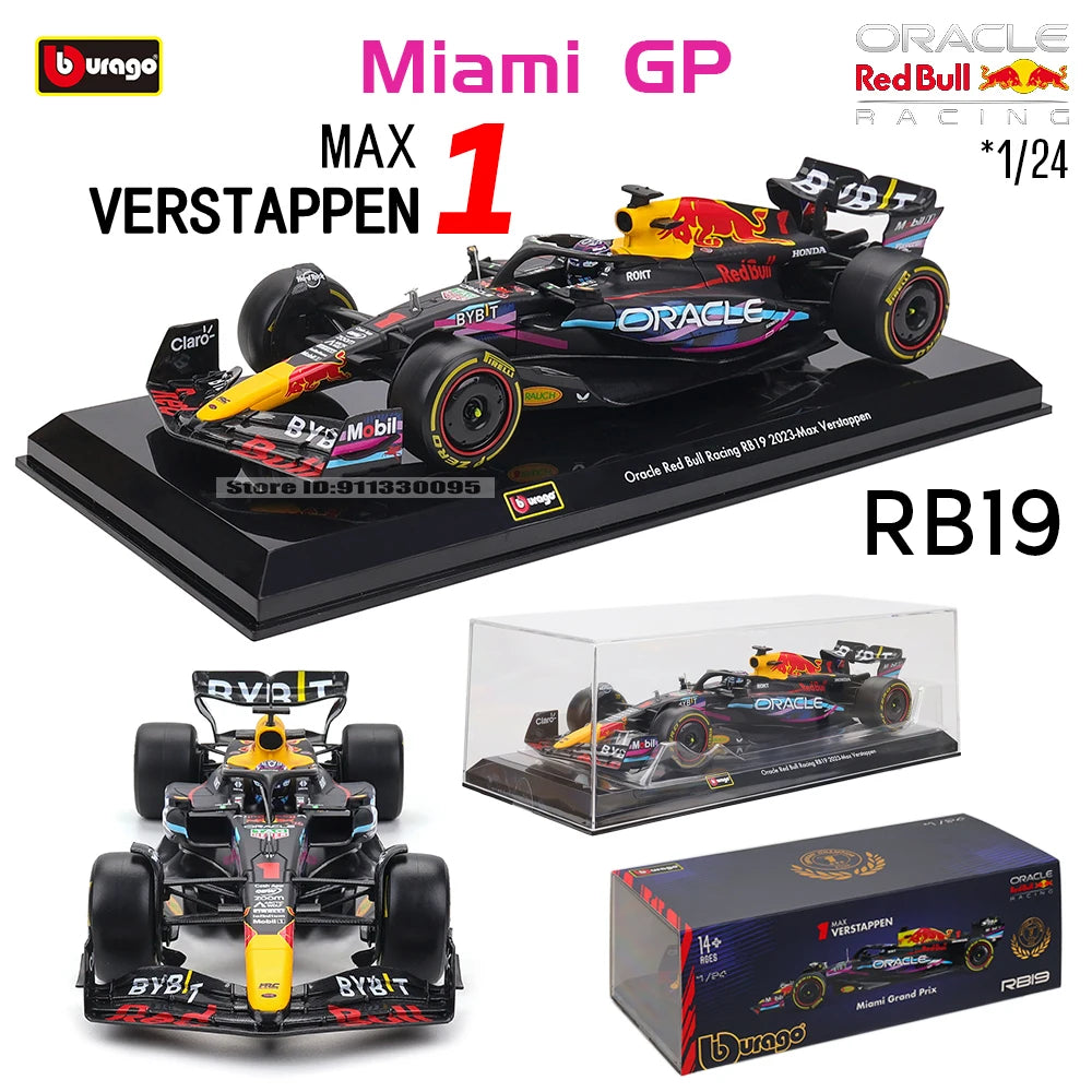 Bburago 1:24 Red Bull RB19 - F1 Diecast Model - Precision & Detail