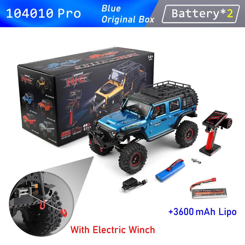 WLtoys 104026 Pro RC Car: 1/10 Scale, 4WD Electric Off-Road Racing Truck